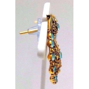 Golden Oxidized Women Earring Bali Jhumka Jhumki Jewelry PushBack Classy Gift 43